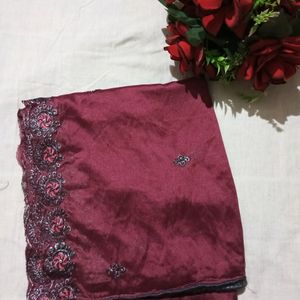 beautiful dupattas Red and pyaji combo