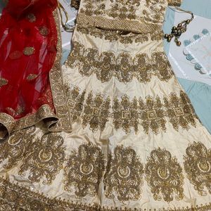 Golden Bridal Lehenga