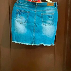 Denim Mini Skirt