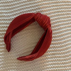 Orange Pleated Hairband