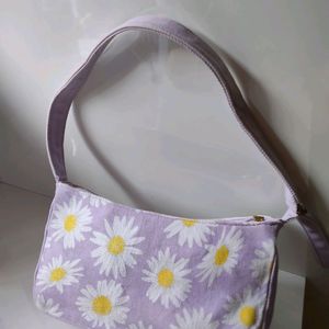 Ecoright Lilac Baguette Shoulder Bag