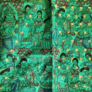 Chanderi Screen Printed Saree