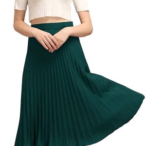 Green Pleated Skirt!!