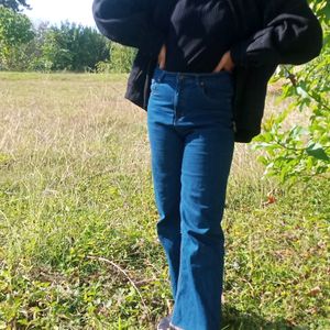 Blue High Waist Jeans