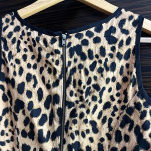 Peplum Leopard Print Top