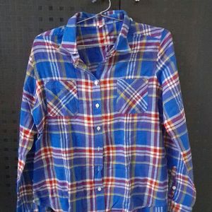 Oversized Multicolored Shirt For Winter