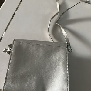 Silver Sling Bag