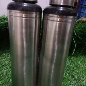 Steel Bottles Pack Of 2