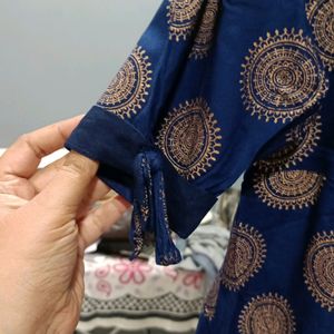 Blue Up And Down Kurti