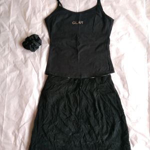 Black Vevet Skirt