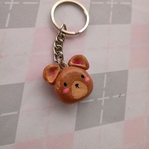 Cute Brown Bear Keychain