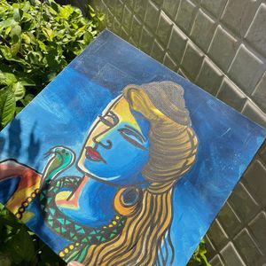 Handmade Shivji Painting