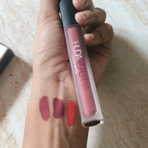 Huda Beauty Liquid Lipstick Set Of 3 😍