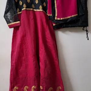 Anarkali kameez With Churidhar And Dupatta