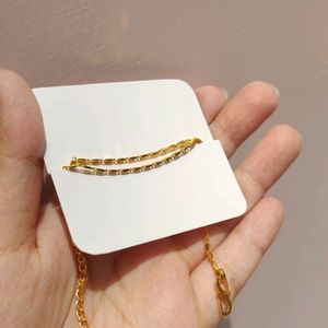 GOLDEN FLAT SQUARE ANKLET