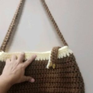 Handmade Crochet Bow Bag