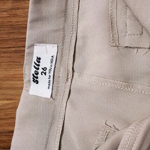 Stella Highwaist Tailored Pants - Beige (New)