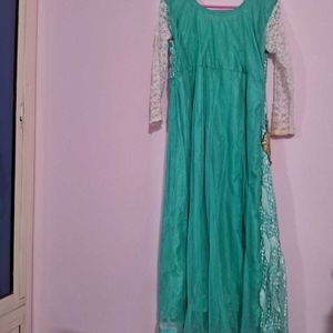 SeaGreen Partywear Gown Of Size XXl