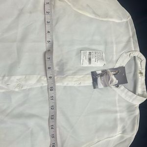 White Korean Shirt - 34/36