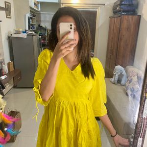 Yellow Mini Dress