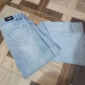 Blue Bootcut Jeans