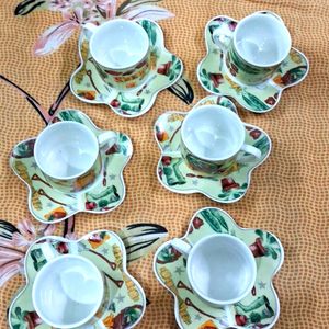 6 Cups & Saucer Set