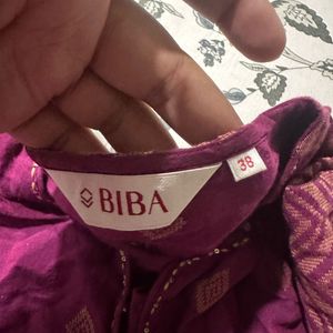 Biba Purple Fancy Kurti Unused Value Of Money