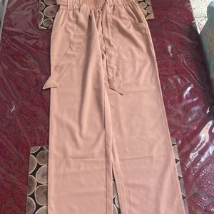 cute and smart pink straight pants