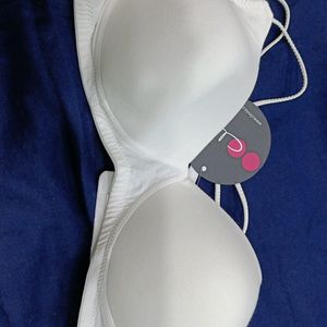 WHITE BRA