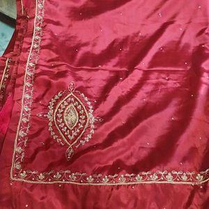 Partywear Silk Saree With Blouse (6.5 Mtr)