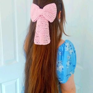 Crochet Bow Clip 🎀