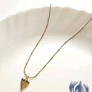 Anti-tarnish Heart Pendant chain Necklace