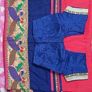 Paroot And Peacock Design Saree