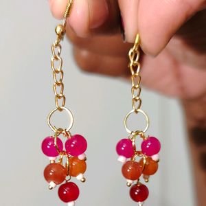 Grape Bunch Bead Earring