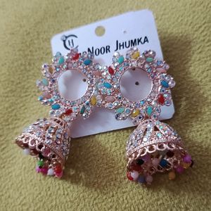 Beautiful Multicolour Jhumka