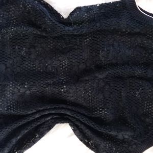 lacey coverup black top