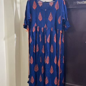 Libas Beautiful Ethnic Dress Navy Blue