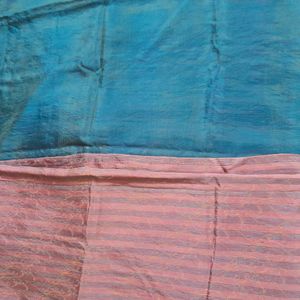 Cotton Silk Saree With Unstiched Blouse