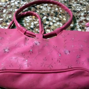 Pink Hand Bag & Blue Purse