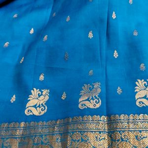 Pure Kanchi Pattu Saree 💙