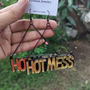 HotMess Acrylic Chain Earrings