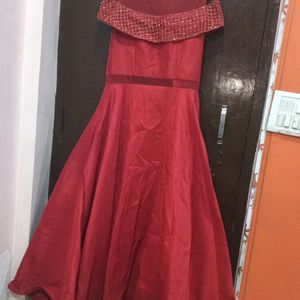 Red Big Flare Gown ❤️❤️