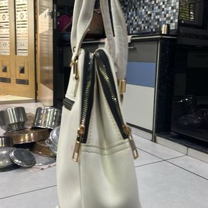 Chic White Tote Bag