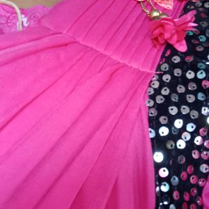 Pre-plit Pallu Pink Saree