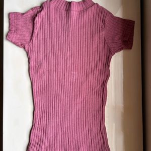 Mauve Turtle Neck Top