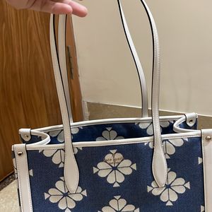 Kate Spade Market Tote flower Denim Bag