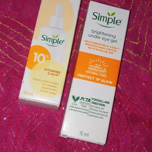 Simple Serum And Eyecream