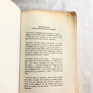 Love In The Time Of Cholera Fiction Book