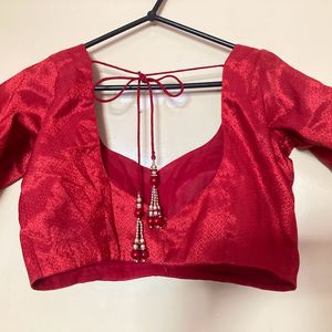 Red Padded Blouse