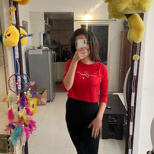 Good Quality Red Crop Top